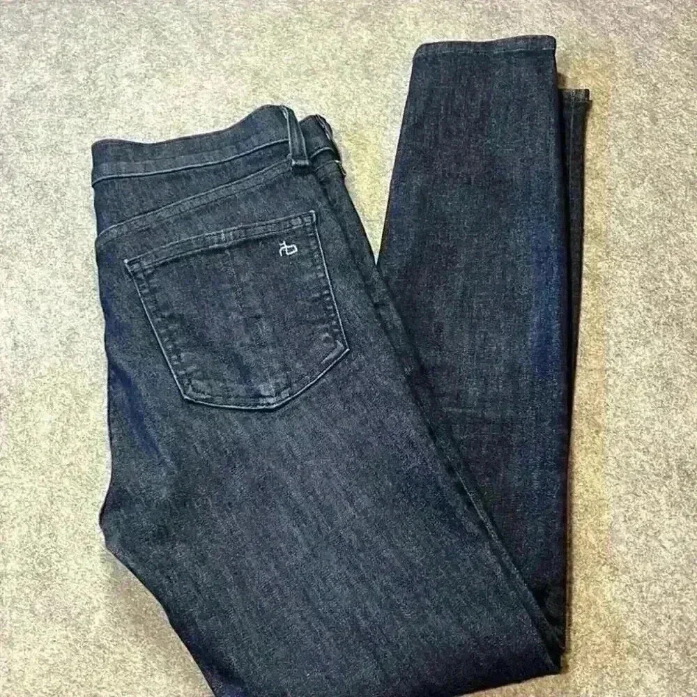 Rag & Bone High Rise Ankle Skinny, Indigo Wash. Size 26.